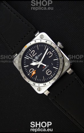 Bell & Ross BR03-93 GMT Steel Swiss Replica Watch 1:1 Edition 42MM