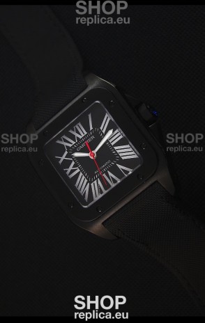 Cartier Santos DLC Swiss Replica Watch 38.5MM