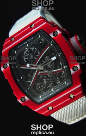 Richard Mille 67-02 Mutaz Barshim Forged Carbon Swiss Replica Watch 