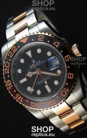 Rolex GMT Masters II 126711CHNR Everose Gold Oyster Steel Swiss Replica 1:1 Mirror Watch