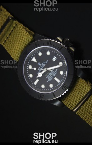 Rolex Submariner Stealth MK IV PVD Swiss Replica Watch White Hour Markers