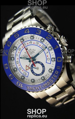Rolex Yachtmaster II Stainles Steel Ref.116680 1:1 Mirror Replica Watch (Working Stopwatch Edition) 