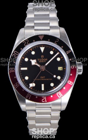 Tudor Black Bay GMT Black Dial Watch Black/Red Bezel Super Clone Watch 
