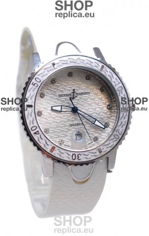Ulysse Nardin Lady Diver Starry Night Replica Silver Watch