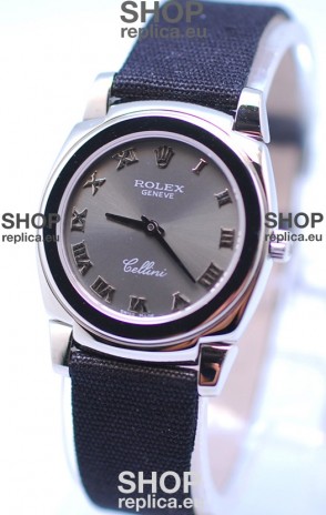 Rolex Cellini Cestello Ladies Swiss Watch in Grey Silver Face