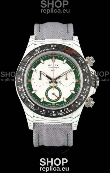 Rolex Daytona DiW Alpine Edition Watch - Forged Cabon Casing 1:1 Mirror Replica