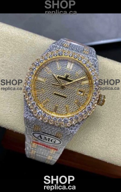 Royal Oak 15400 Iced Out Super Clone Edition 3 Super Clone Watch 