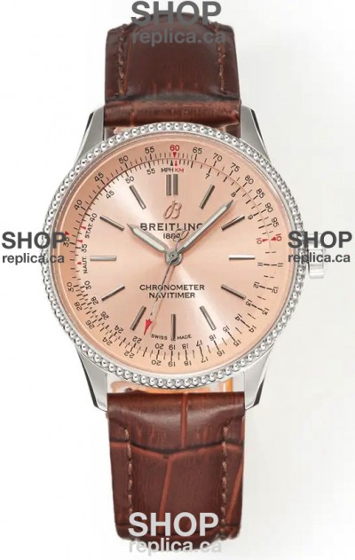 Navitimer Automatic 36 Champange Dial Steel Casing Super Clone Watch 