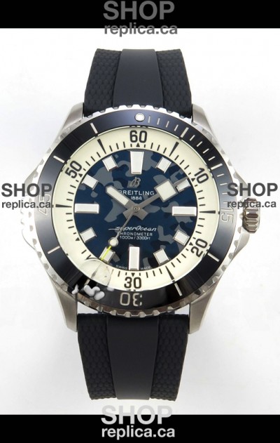 SuperOcean 46 E10379351B1S1 Super Diver Black CAMO Super Clone Watch 
