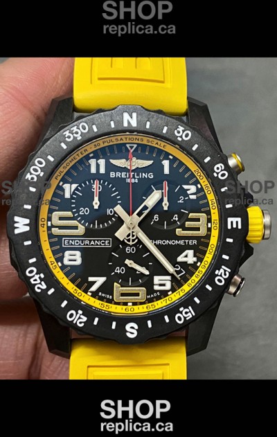 Breitling Endurance PRO 44 Yellow Strap Swiss Quartz Replica Watch
