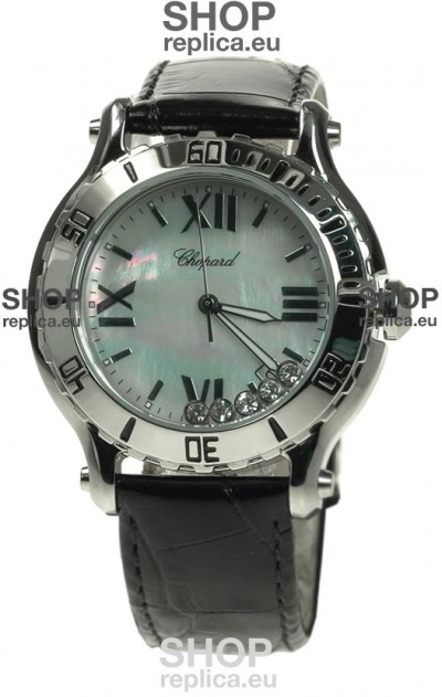Chopard Happy Sport Ladies Japanese Watch in White Pearl Dial
