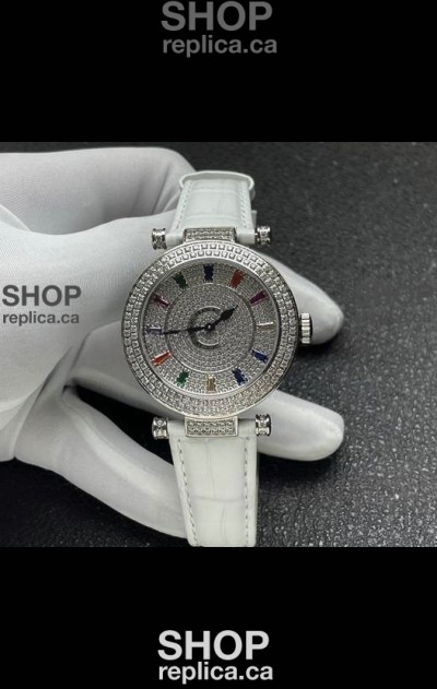 Franck Muller Double Mystery Swiss Quartz Watch in Steel Casing