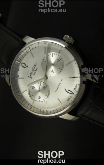 Glashuette Senator Japanese Replica Watch in Steel Dial