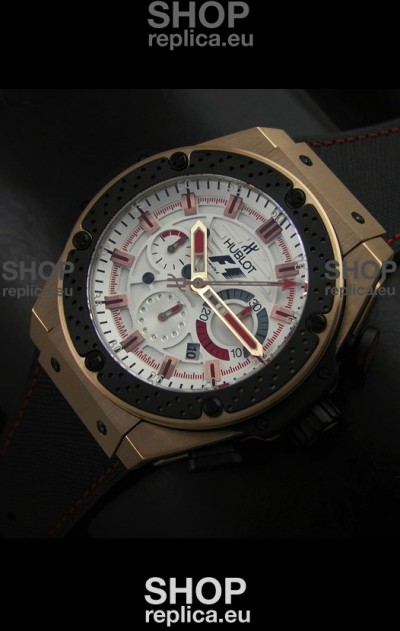 Hublot Big Bang King Power F1 Swiss Watch in Gold Case