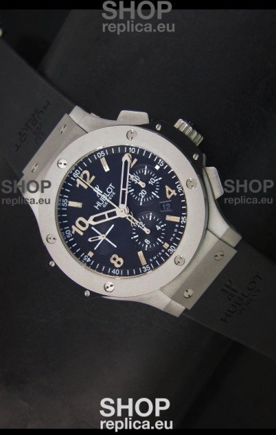 Hublot Big Bang Matte Stainless Steel Case Swiss Replica Watch - 1:1 Mirror Replica