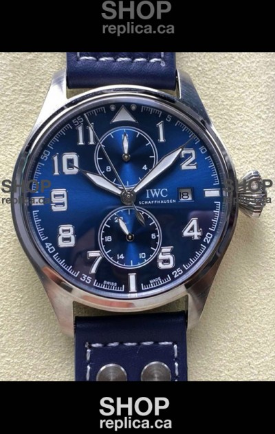 IWC PILOT'S Monopusher Le Petit Blue Dial Replica Watch 