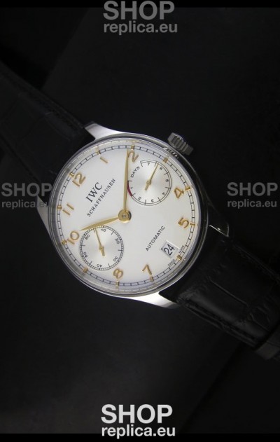 IWC Portugieser IW500704 Swiss Automatic Watch in White Dial - Updated 1:1 Mirror Replica 