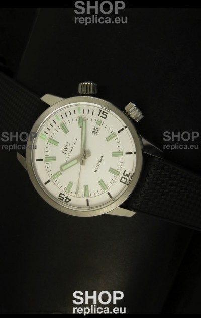 IWC Aquatimer Automatic Vintage 1967 Swiss Watch in White Dial