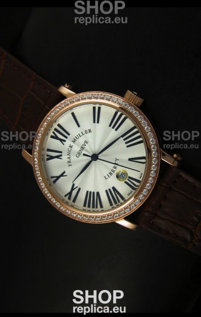 Franck Muller Master of Complications Liberty Japanese Watch in Brown Strap