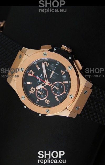 Hublot Big Bang Pink Gold Casing Swiss Watch 40MM - 1:1 Mirror Replica 