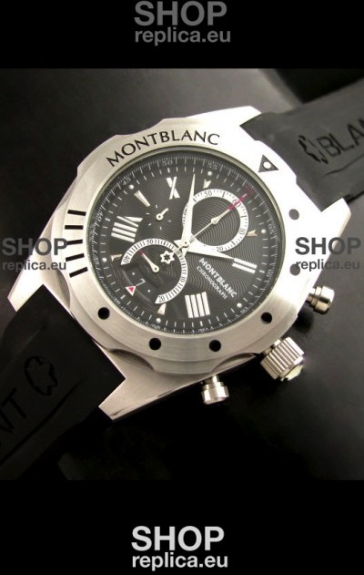 Mont Blanc Star Japanese Watch in Black Dial