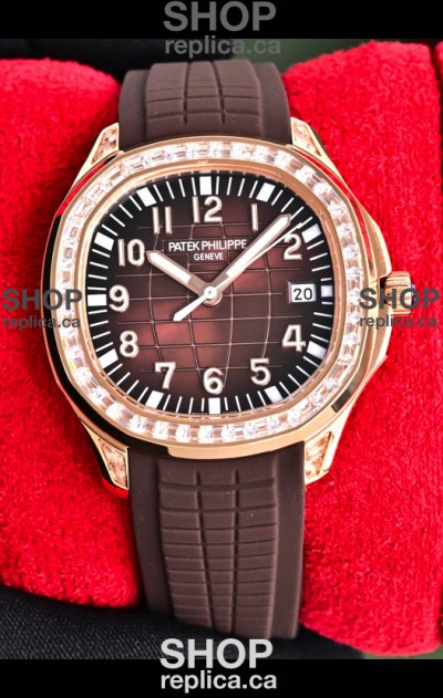 Patek Philippe Aquanaut 5167 Rose Gold Brown Dial 38.5MM Watch