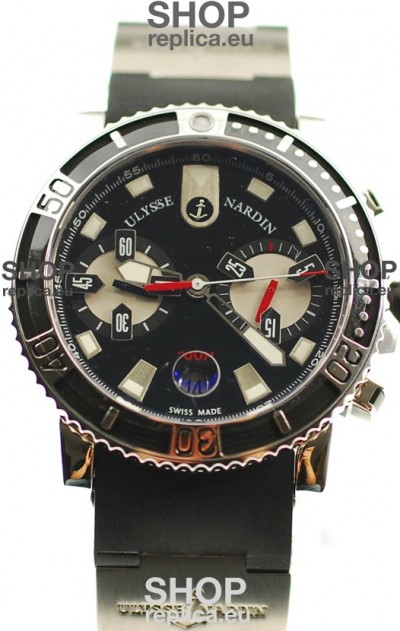 Ulysse Nardin Maxi Marine Diver Chronograph Swiss Replica Watch 