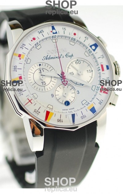 Corum Admirals Cup Chronograph Swiss Replica Watch in Rubber Strap