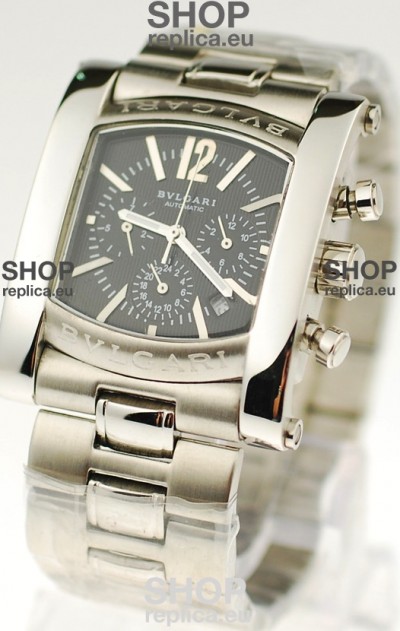 Bvlgari Assioma Japanese Quartz Watch in Black Dial