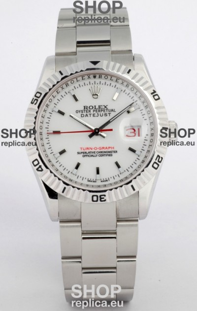Rolex Datejust Turn O Graph Swiss Mens Watch