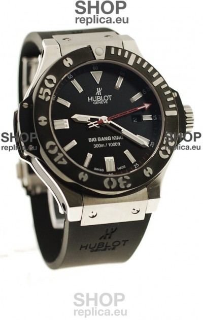 Hublot Big Bang King Swiss Replica Watch in Black PVD Bezel