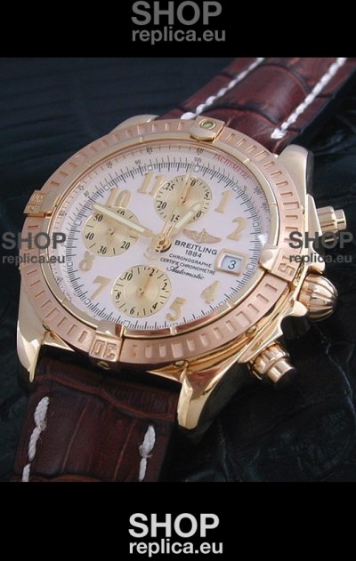 Breitling Windrider Swiss Replica Watch in White Dial