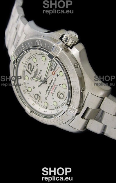 Breitling Superocean Steelfish Swiss Replica Watch in White Dial