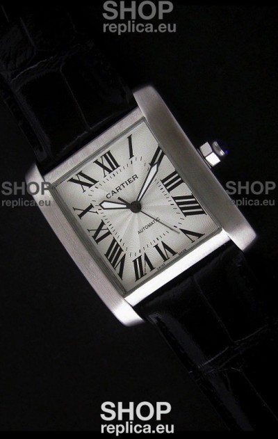 Cartier Tank 100 Japanese Replica Watch in White Dial