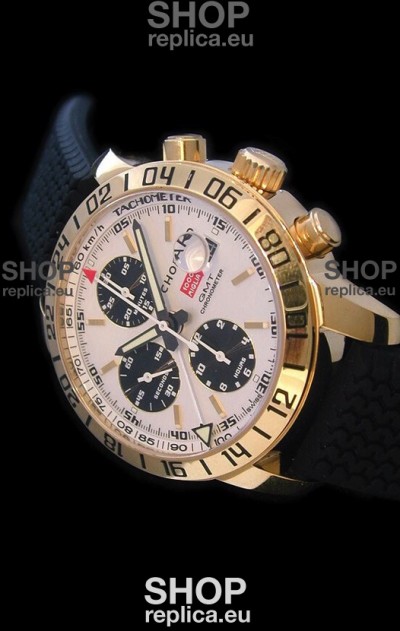 Chopard Mille Miglia GMT Swiss Replica Watch in Pink Gold