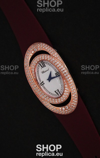 Chopard Xtravagza Swiss Replica Watch in Brown Strap