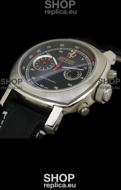 Ferrari Granturismo Swiss Replica Watch in Black Dial