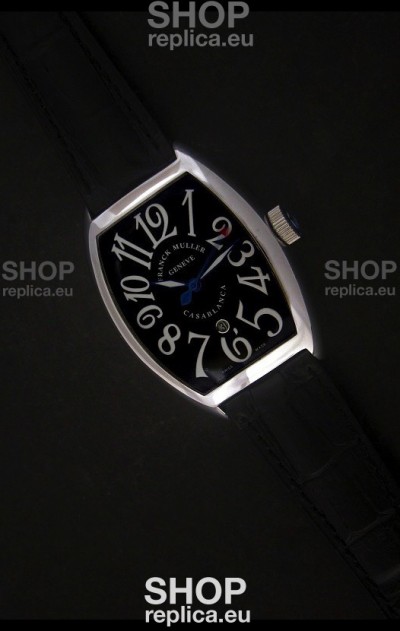 Franck Muller Casa Blanca Japanese Replica Watch in Black Dial