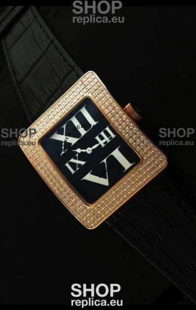 Franck Muller Geneve Infinity Japanese Gold Watch in White Roman Markers