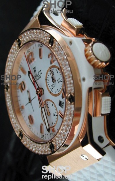 Hublot Big Bang Swiss Replica Watch in Rose Gold