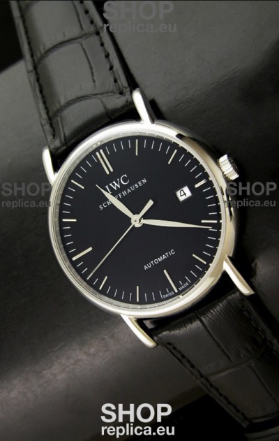 IWC Portofino Swiss Replica Watch in Black