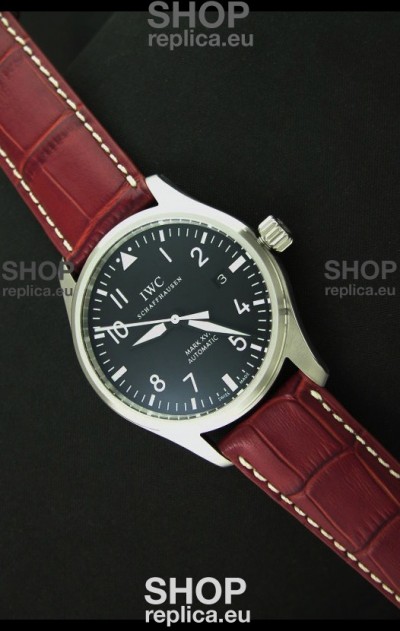 IWC Fliegeruhr International Watch Co. Swiss Automatic Replica Watch in Red Strap
