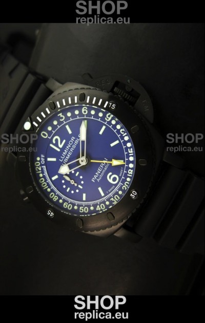 Panerai Luminor Submersible PAM193 Japanese Replica Watch Blue Dial