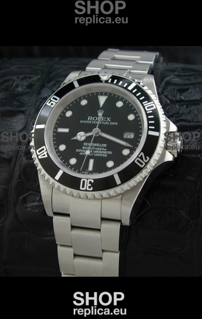 Rolex Sea-Dweller Swiss Replica Watch in Black Dial