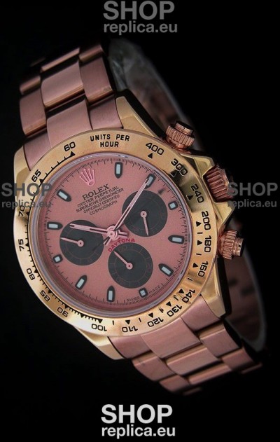 Rolex Daytona Cosmograph Swiss Replica Rose Gold Watch 