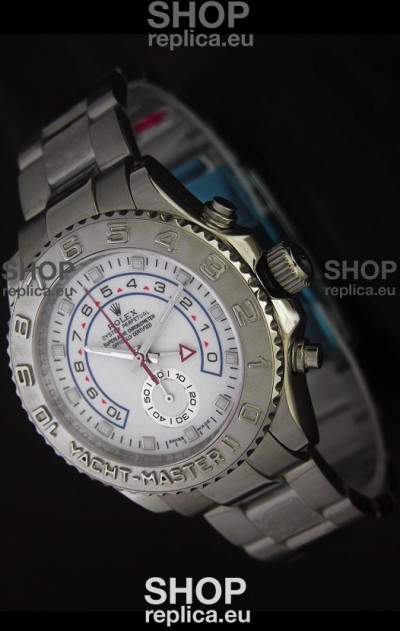 Rolex Yachtmaster II Japanese Replica Watch in White Dial