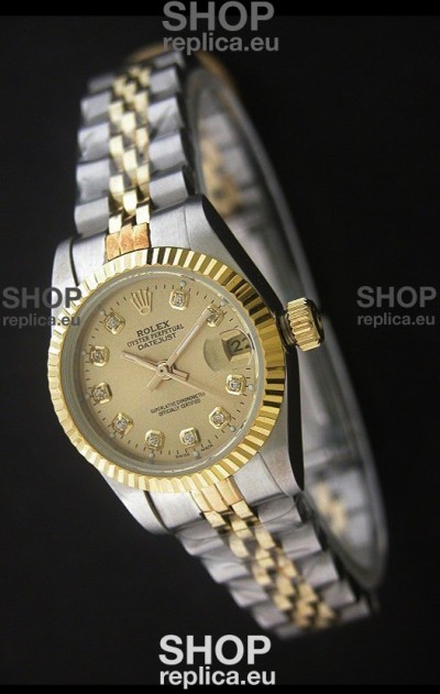 Rolex Datejust Oyster Perpetual Superlative ChronoMeter Japanese Gold Watch 