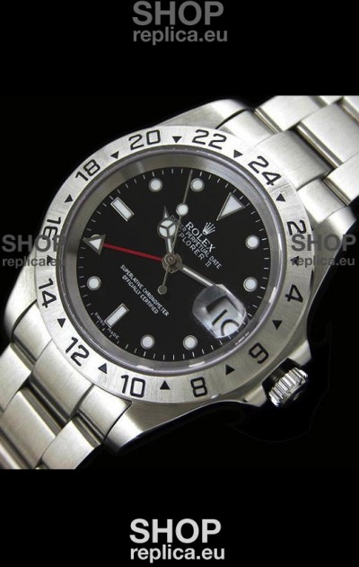 Rolex Explorer II Swiss Replica Automatic Watch in Black Dial