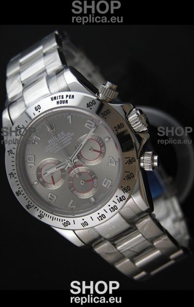 Rolex Daytona Japanese Replica Steel Watch in Arabic Markers 