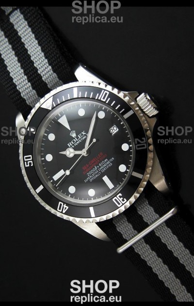 Rolex Oyster Vintage Date Sea-dewller Submariner Japanese Replica Watch in Black Dial